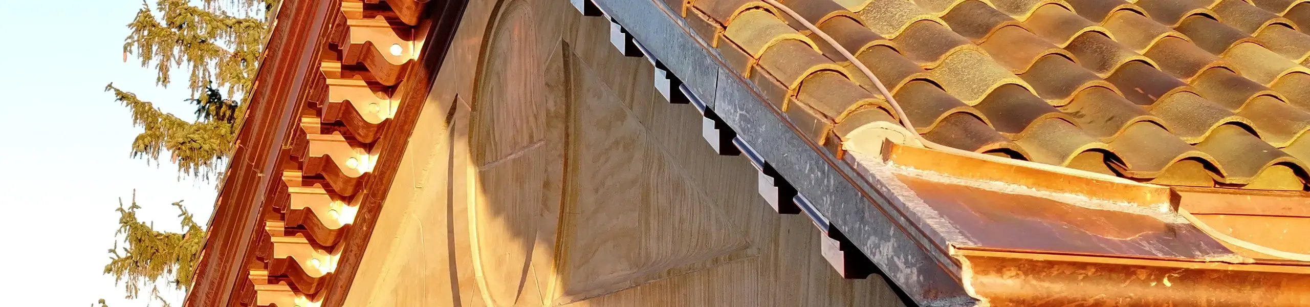 Roof restored by renaissance historic exteriors while occupied