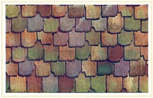 peebles multi colored ceramic roof tiles
