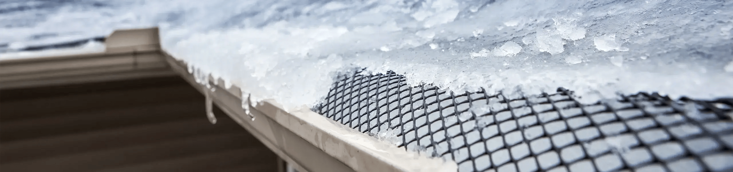 Ice damn on historic roof