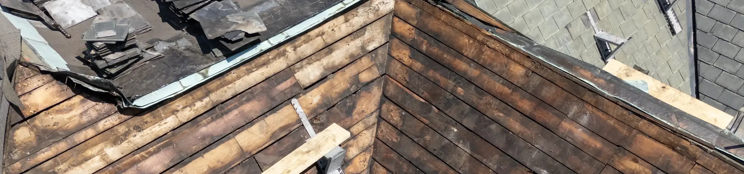Damaged HISTORIC SLATE ROOF